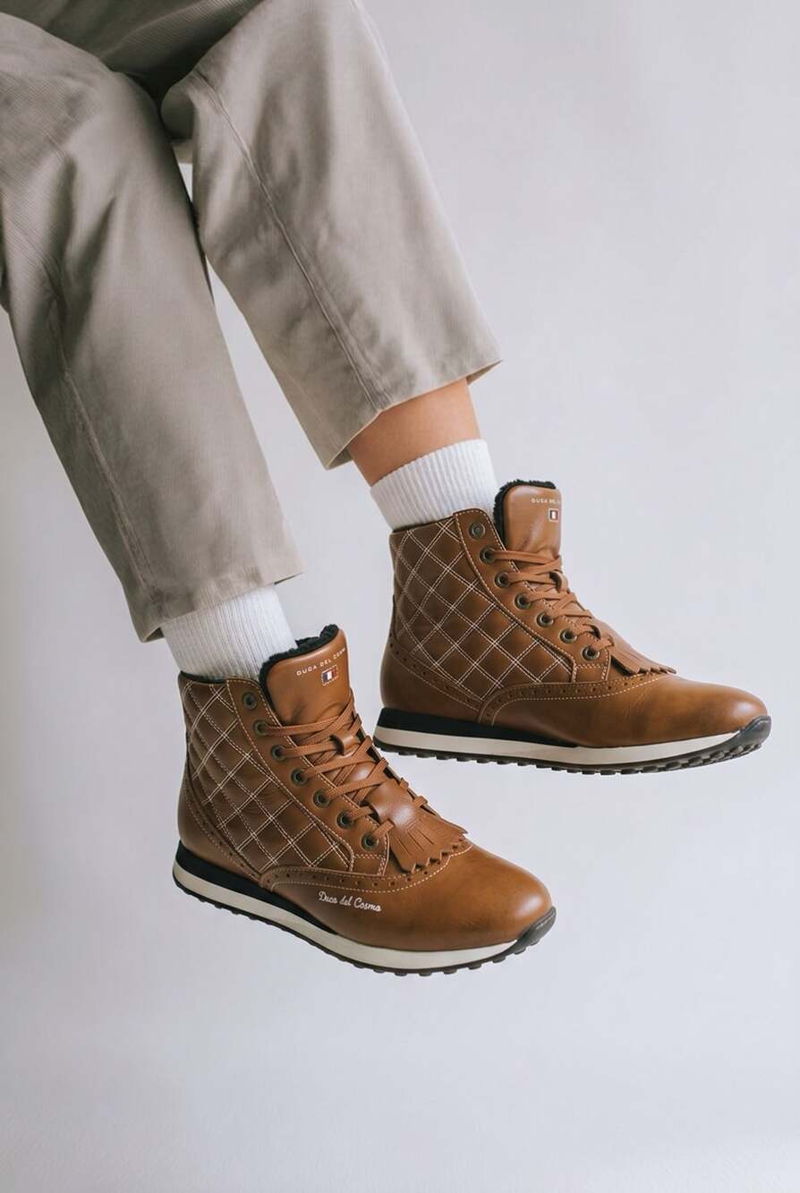 Duca del Cosma Paloma Women's Golf Boots Brown Size 8.5